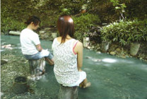 【写真】登別原始林 足湯